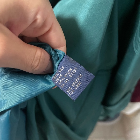 Classic Green Trench Coat - Women's Belted Trench - Picture 11 of 11